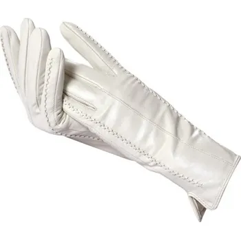 Rukavice Dámské kožené rukavice slonová kost S