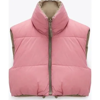 Dámská vesta Dámská krátká vesta růžová L
