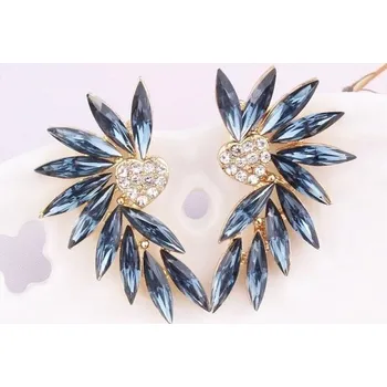 Náušnice Dámské visací náušnice s krystaly G728 29