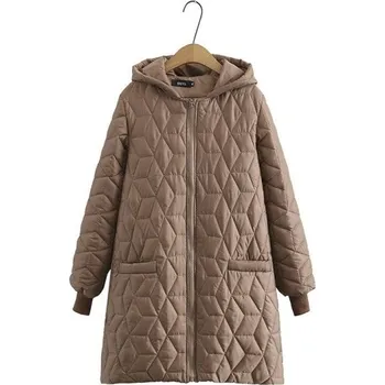 Dámská casual bunda Dámská přechodná bunda P2083 hnědá XL