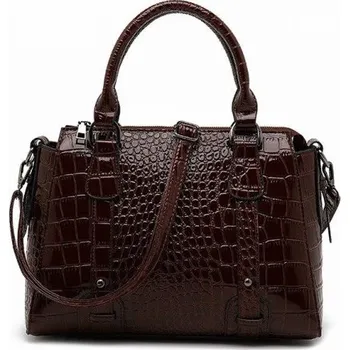 Kabelka Dámská kožená kabelka M919 tmavě hnědá