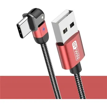 Datový kabel Datový kabel s rotačním konektorem USB-C / USB červená 1 m
