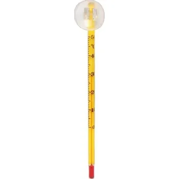 Akvarijní teploměr s přísavkou žlutá