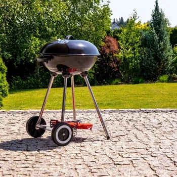 Zahradní gril Mirpol Gril na dřevěné uhlí s krytem 38,5 cm