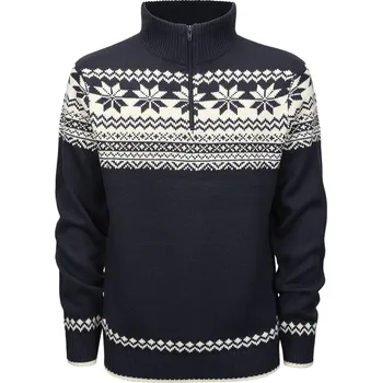 Pánský svetr BRANDIT svetr Troyer Norweger Modrá Velikost: 4XL