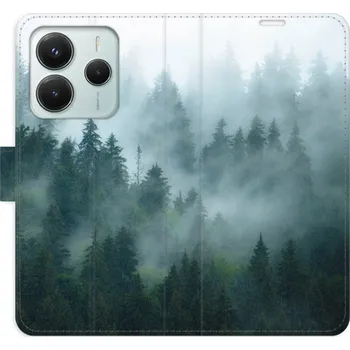 Pouzdro na mobilní telefon Flip pouzdro iSaprio - Xiaomi Redmi Note 14 5G - Dark Forest - kapsičky na karty (Knížkový flip kryt, obal, pouzdro iSaprio - Dark Forest na mobil Xiaomi Redmi Note 14 5G - 360° ochrana telefonu, přihrádka na karty a hotovost, funkce stojánku, pevná TPU)