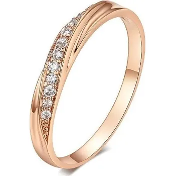 Prsten Dámský snubní prsten se zirkonem J1223 zlatá 8