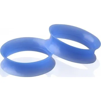 Piercing Barevné silikonové tunely modrá 25 mm
