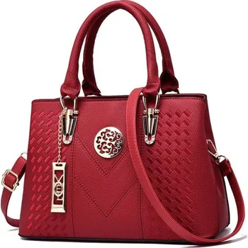 Kabelka Dámská kožená kabelka M780 červená