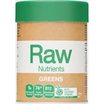 Přírodní produkt Amazonia Raw Nutrients Greens směs zelených superpotravin (Balení: 120 g)