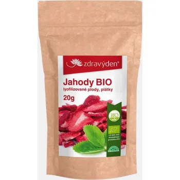Sušená potravina Zdravý den Jahody Bio sušené mrazem
