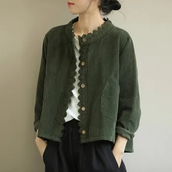 Dámská casual bunda Dámská podzimní bunda P2505 tmavě zelená XL