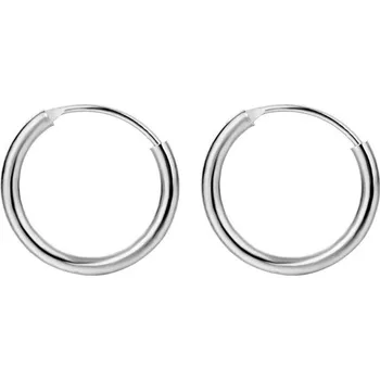 Náušnice Dámské kruhové náušnice H790 stříbrná 12 mm