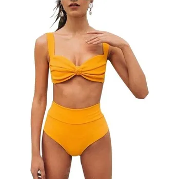 Dámské plavky Dámské bikiny P1005 žlutá S