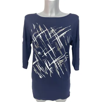 Dámská halenka Scharf Dámská halenka do lemu s 3/4 rukávem tmavě modrá Barva: Navy, Size: S