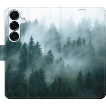 Pouzdro na mobilní telefon Flip pouzdro iSaprio - Samsung Galaxy S25 - Dark Forest - kapsičky na karty (Knížkový flip kryt, obal, pouzdro iSaprio - Dark Forest na mobil Samsung Galaxy S25 - 360° ochrana telefonu, přihrádka na karty a hotovost, funkce stojánku, pevná TPU vanička,)