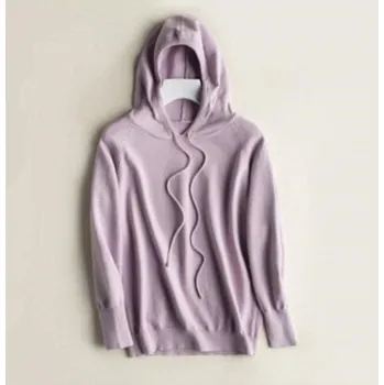 Dámská mikina Dámská mikina s kapucí G289 světle fialová S