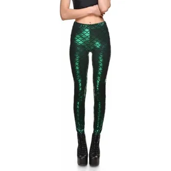 Dámské legíny Dámské stylové legíny - Zelené J3336 XS