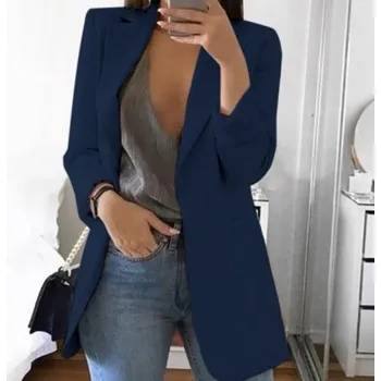 Dámský kabát Dámský kabát A1841 tmavě modrá XS