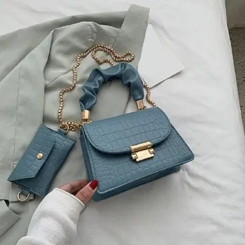 Kabelka Dámská crossbody kabelka M1169 modrá