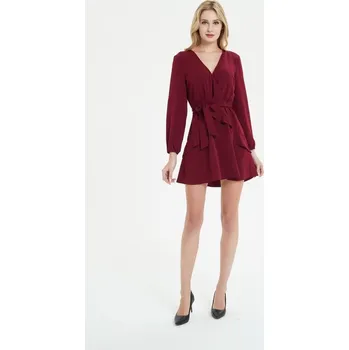 Dámské šaty Dámské mini šaty s hlubokým výstřihem A2794 XS 4