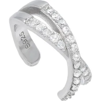 Náušnice Dámská záušnice s kamínky A1642 stříbrná