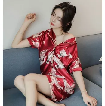 Dámské pyžamo Dámské pyžamo P2802 červená 3XL