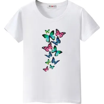 Dámské tričko s potiskem motýlů XXL 14