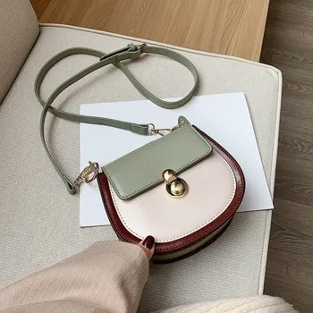 Kabelka Dámská crossbody kabelka M1041 světle zelená