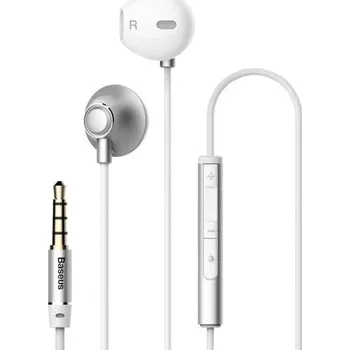 Mikrofon Basová sluchátka s mikrofonem K2045 stříbrná