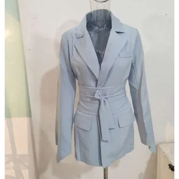 Dámské sako Dámské sako P2274 světle modrá XS
