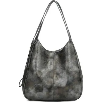 Kabelka Dámská kožená kabelka M1362 šedá