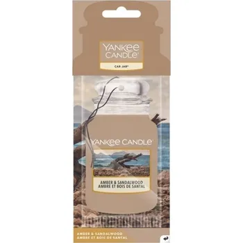 Vůně do auta Yankee candle YC Visačka classic AMBER & SANDALWOOD