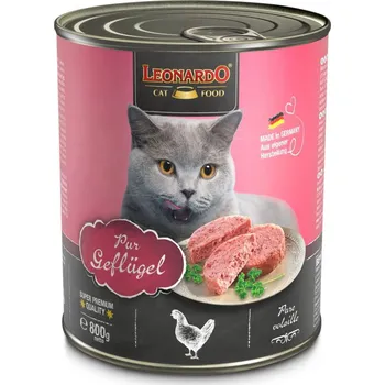 LEONARDO Cat Food Pure Poultry, 800 g