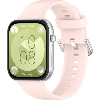 Řemínek na hodinky 4wrist Silikonový řemínek pro Huawei Fit 3 - Pink + 2 měsíce na vrácení zboží