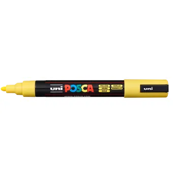 Posca popisovač PC-5M, 1,8 - 2,5 mm, žlutá (2)