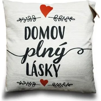 metr Polštář Domov plný lásky
