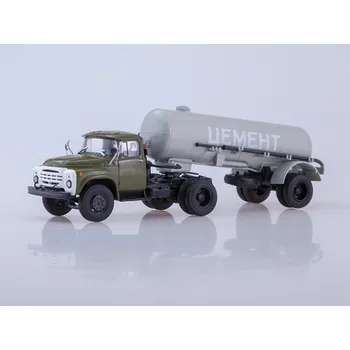 autíčko ZIL-130V1 + přivěs TC-4 1:43 - Avtoistoria ZIL-130V1 + přivěs TC-4 - nákladní auto - kovový model auta