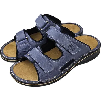 Dámské pantofle 1618 - 003 kožené zdravotní nazouváky s vyměnitelnou stélkou 41