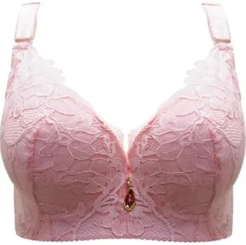 Podprsenka Dámská podprsenka pro větší poprsí růžová 85D