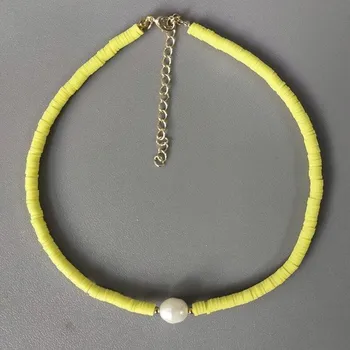 Náhrdelník Dámský korálkový náhrdelník s perlou G822 5