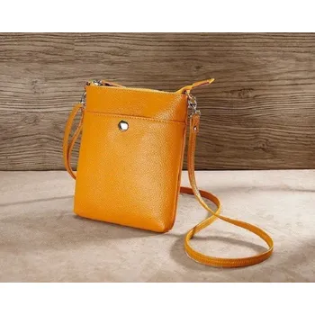 Kabelka Dámská crossbody kabelka M1597 tmavě žlutá