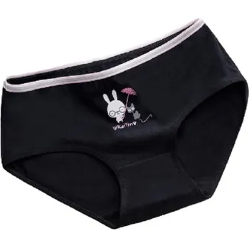 Kalhotky Dámské kalhotky s potiskem A627 černá XL