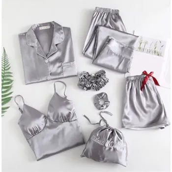 Dámské pyžamo Dámský pyžamový set P2828 šedá XS