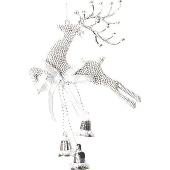 Vánoční dekorace Dekorativní sob stříbrná