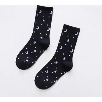 Dámské ponožky Dámské ponožky - Noční obloha černá
