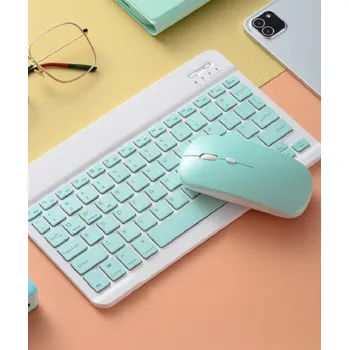 Bezdrátová mini klávesnice K364 tyrkysová 2