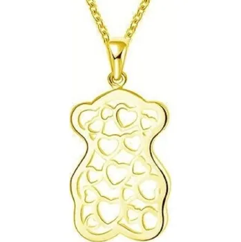 Náhrdelník Dámský náhrdelník s medvědem D368 zlatá