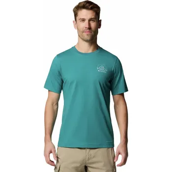 Pánské tričko Columbia Tunnel Valley Graphic Tee Man 2119563364 - river blue naturally inclined XXL