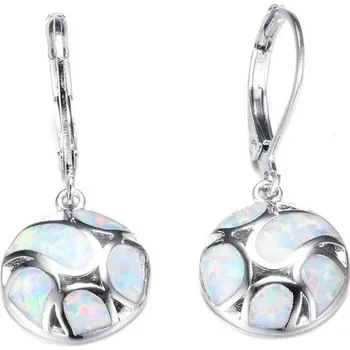 Náušnice Dámské visací náušnice G531 bílá 2